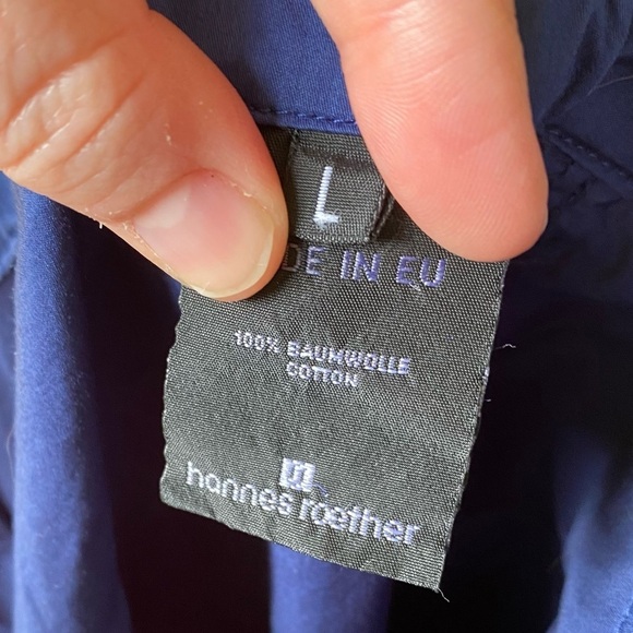 Hannes Roether Tie Waist Pull On Cotton Pants - Picture 6 of 7